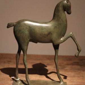 bronzen paardje