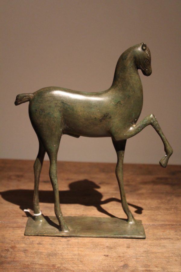 bronzen paardje