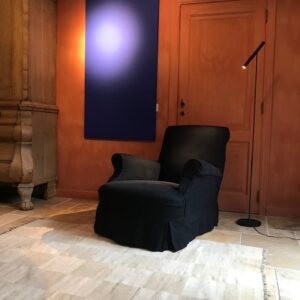 Club zetel met hennep hoes nachtblauw